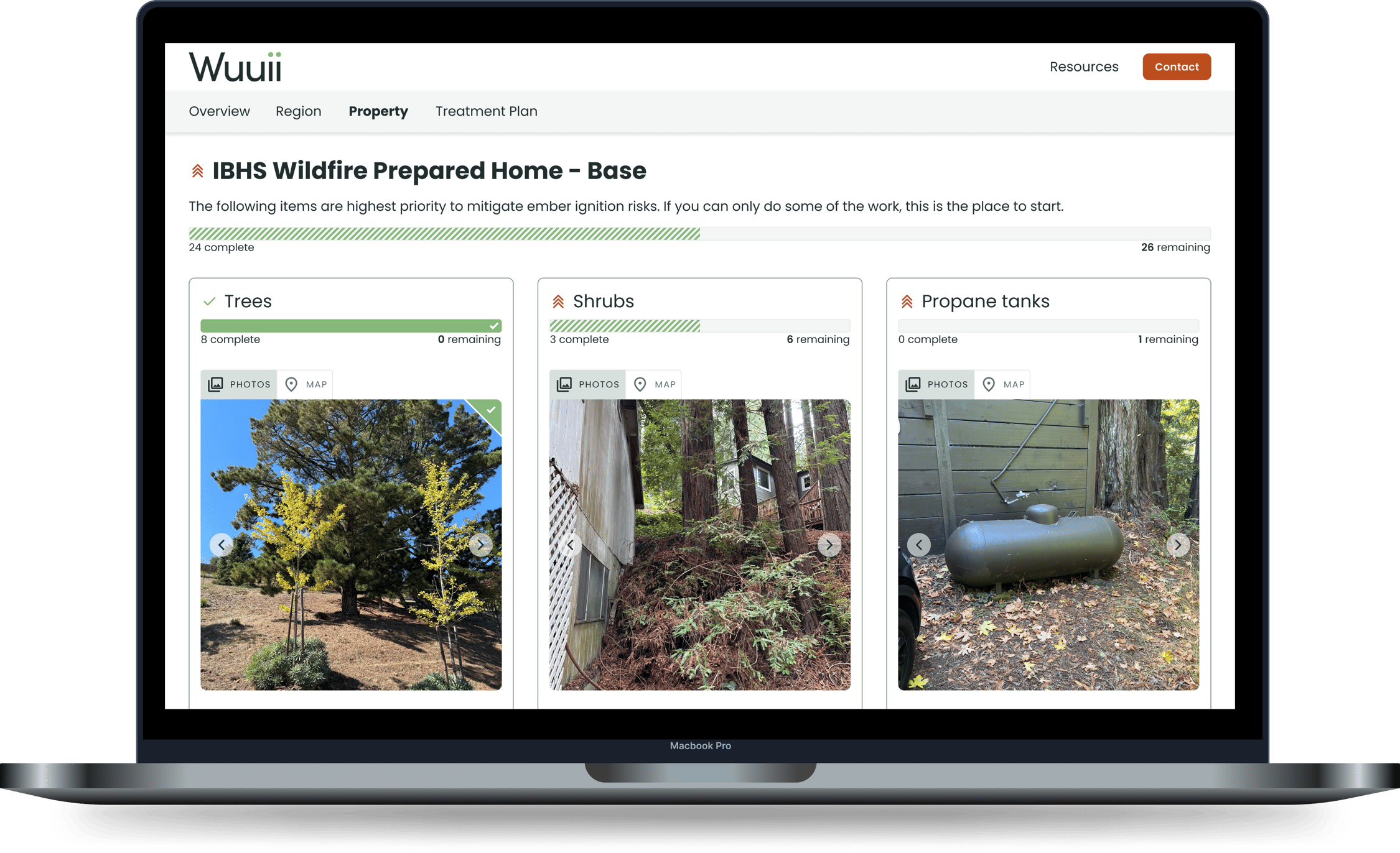 Madronus wildfire prepared home